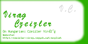 virag czeizler business card